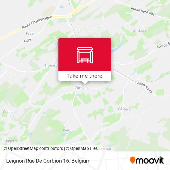 Leignon Rue De Corbion 16 map