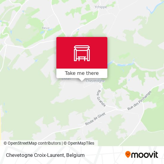 Chevetogne Croix-Laurent map