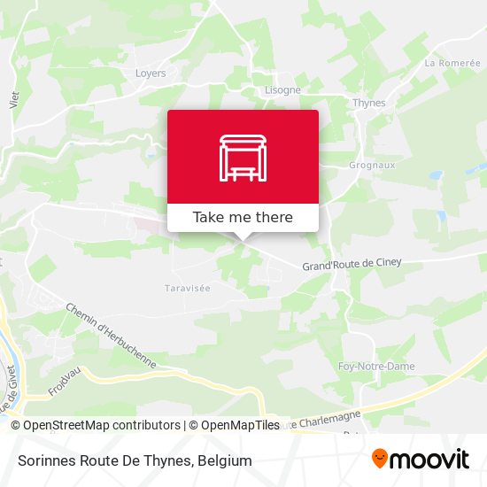 Sorinnes Route De Thynes map