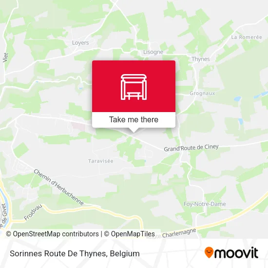 Sorinnes Route De Thynes map