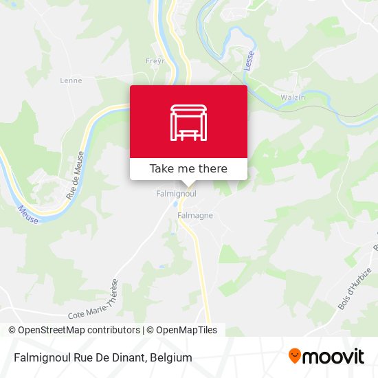 Falmignoul Rue De Dinant map