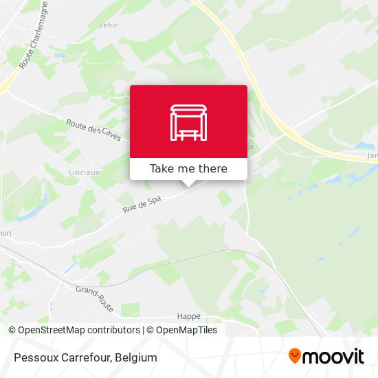 Pessoux Carrefour map