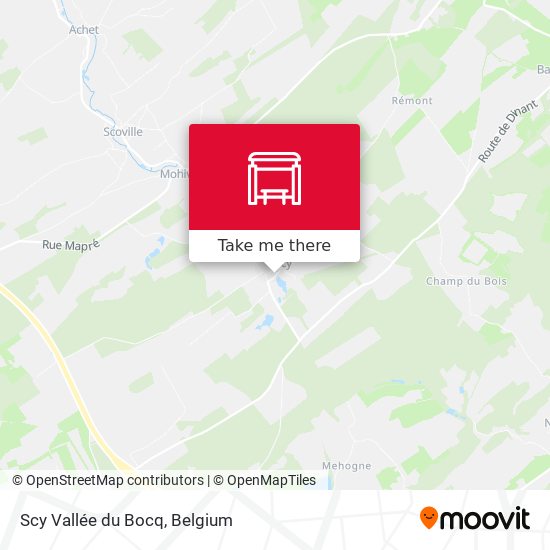 Scy Vallée du Bocq map