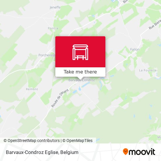 Barvaux-Condroz Eglise map