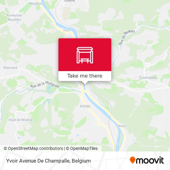 Yvoir Avenue De Champalle map