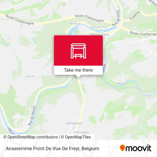 Anseremme Point De Vue De Freyr map