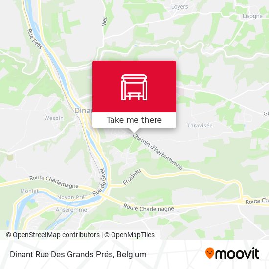 Dinant Rue Des Grands Prés plan
