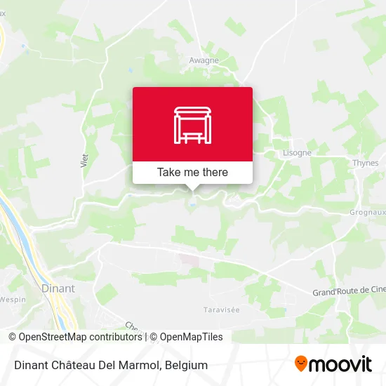 Dinant Del Marmol Castle map