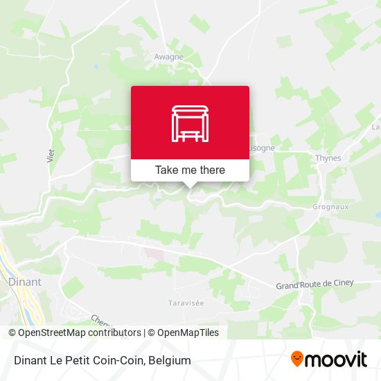 Dinant Le Petit Coin-Coin map