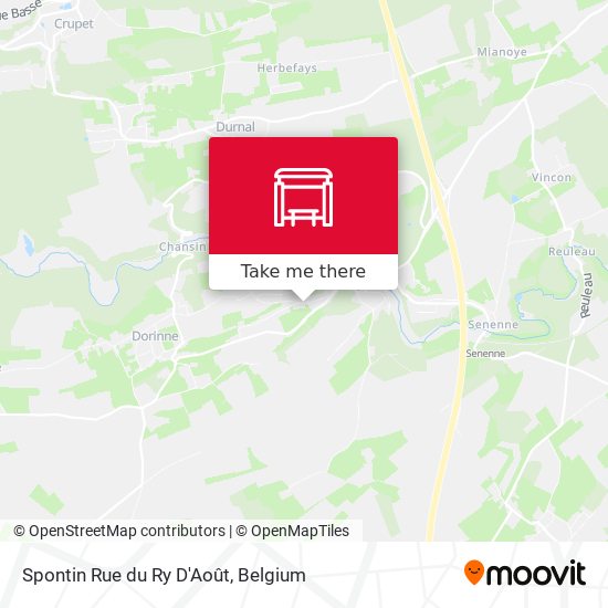 Spontin Rue du Ry D'Août map