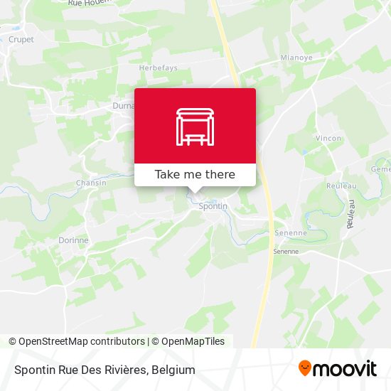 Spontin Rue Des Rivières map