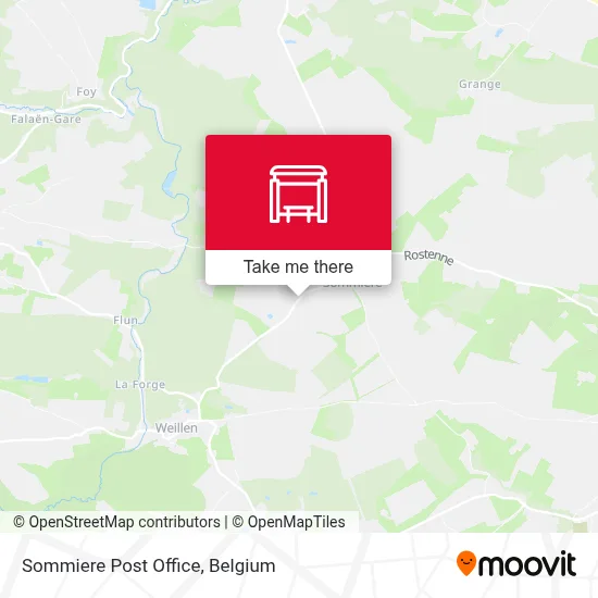 Sommiere Post Office map