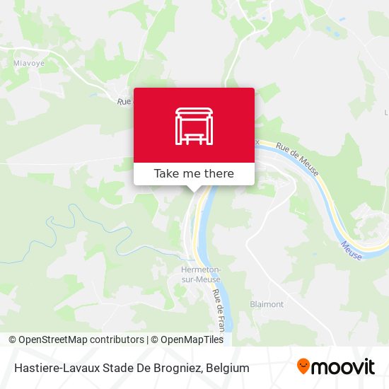 Hastiere-Lavaux Stade De Brogniez map