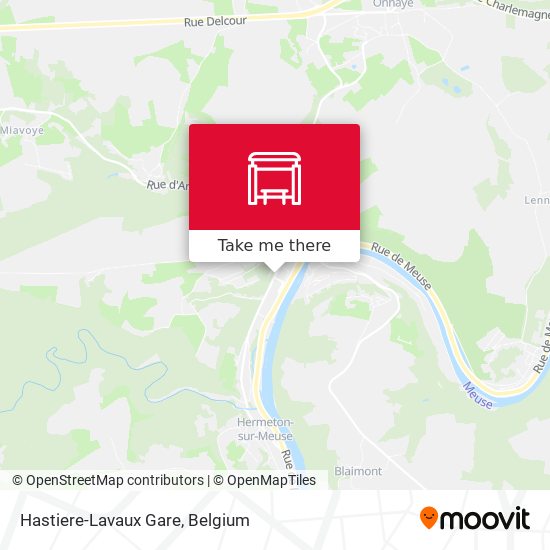 Hastiere-Lavaux Gare plan