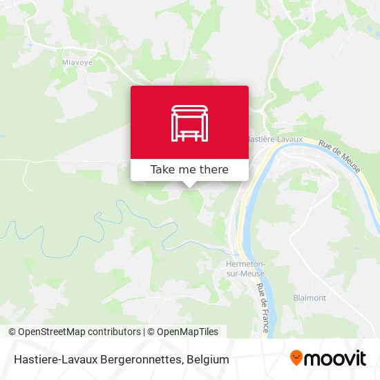 Hastiere-Lavaux Bergeronnettes map