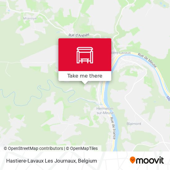 Hastiere-Lavaux Les Journaux plan