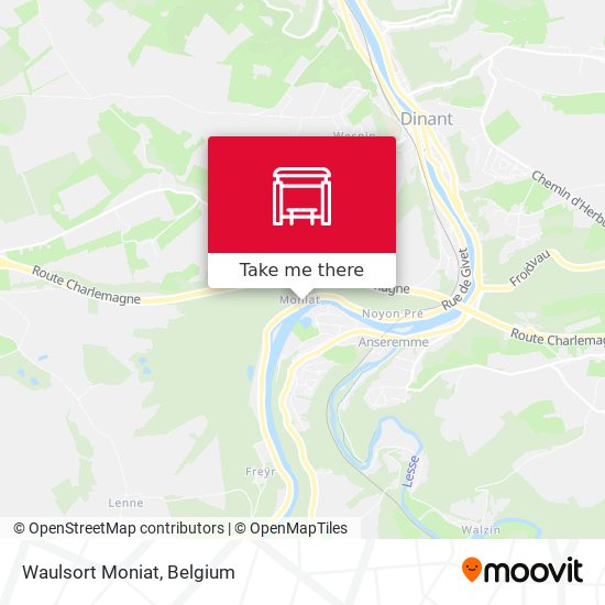 Waulsort Moniat map