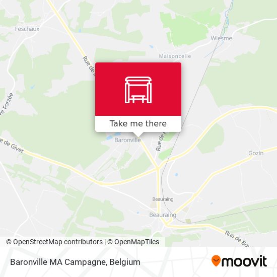 Baronville MA Campagne map