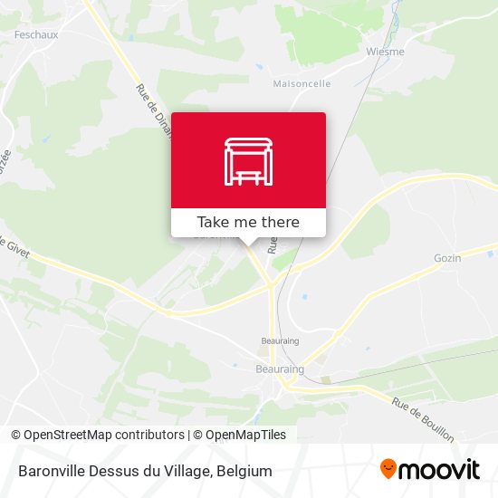 Baronville Dessus du Village map
