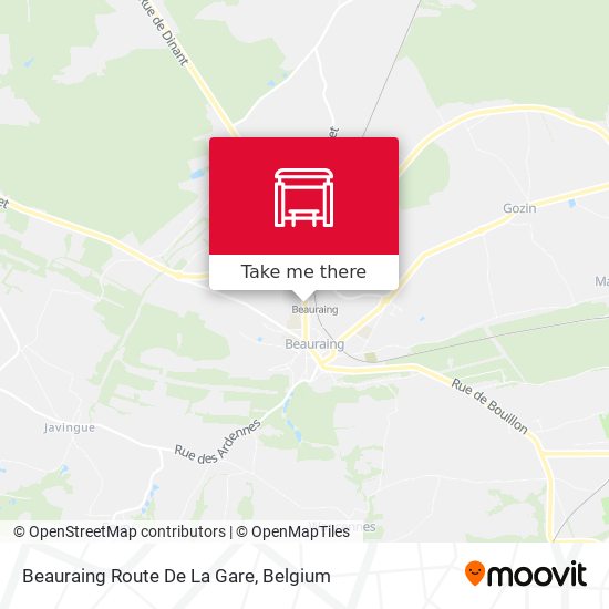 Beauraing Route De La Gare map