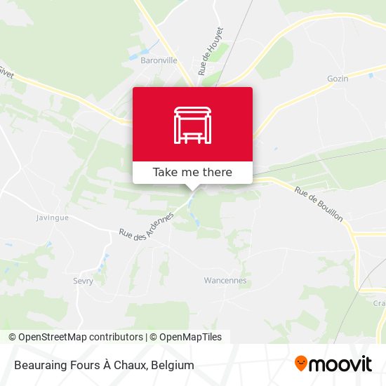 Beauraing Fours À Chaux map