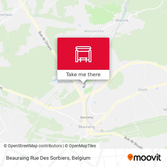 Beauraing Rue Des Sorbiers map