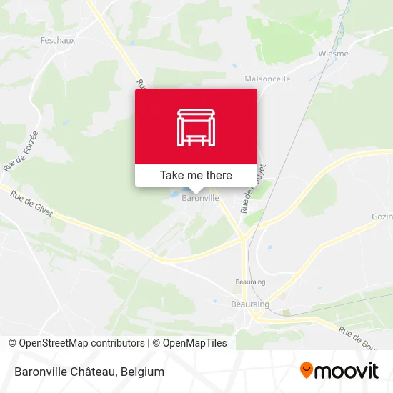 Baronville Castle map