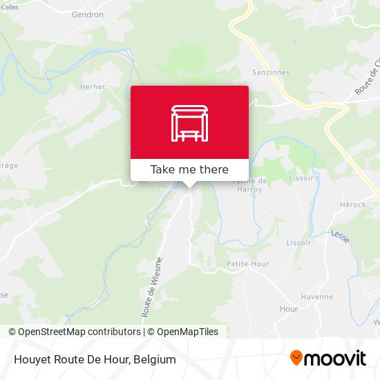 Houyet Route De Hour plan