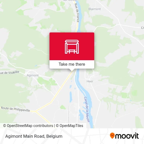 Agimont Main Road map