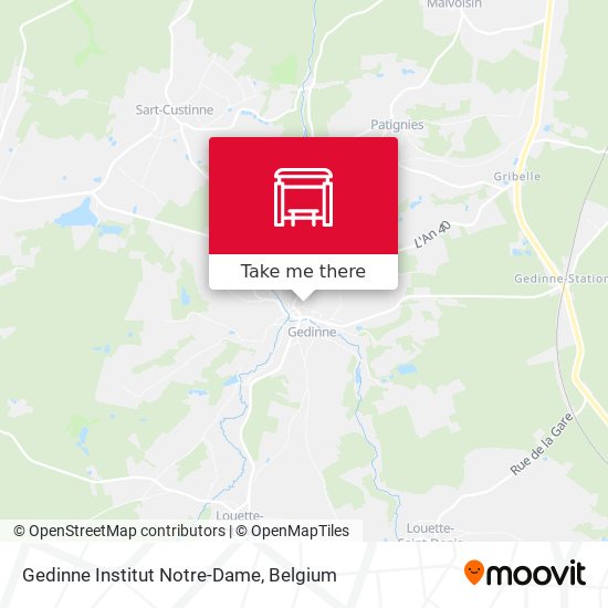 Gedinne Institut Notre-Dame map