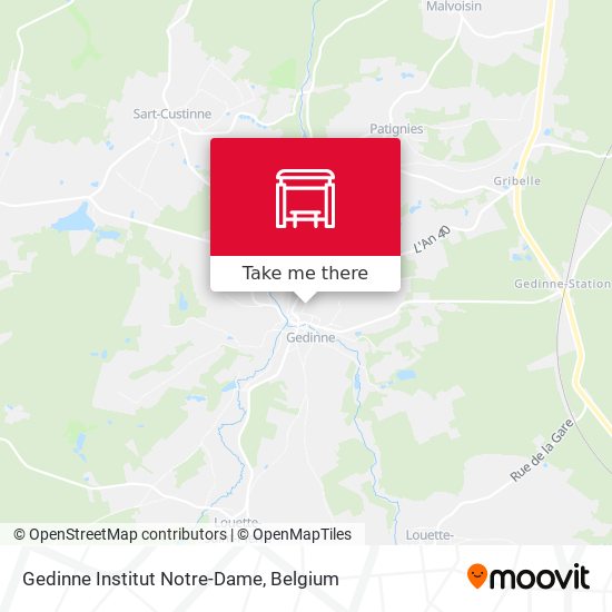 Gedinne Institut Notre-Dame plan