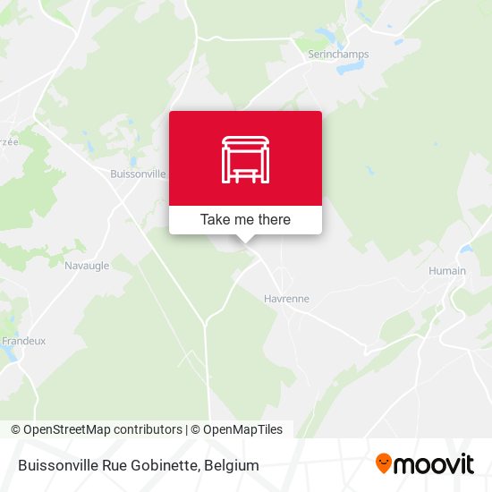 Buissonville Rue Gobinette map