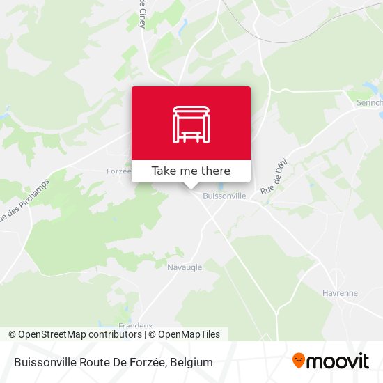 Buissonville Route De Forzée map