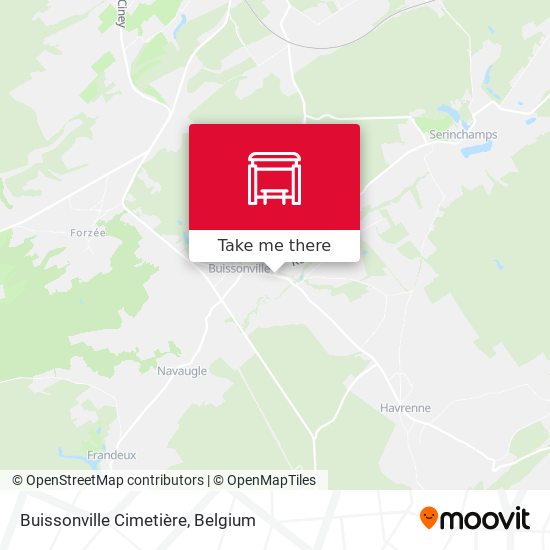 Buissonville Cimetière plan