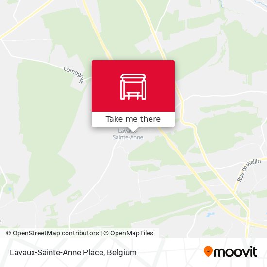 Lavaux-Sainte-Anne Place map