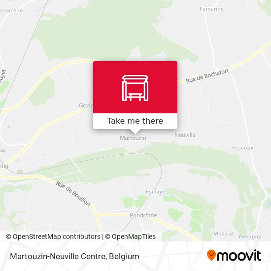 Martouzin-Neuville Centre map
