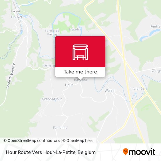 Hour Route Vers Hour-La-Petite plan