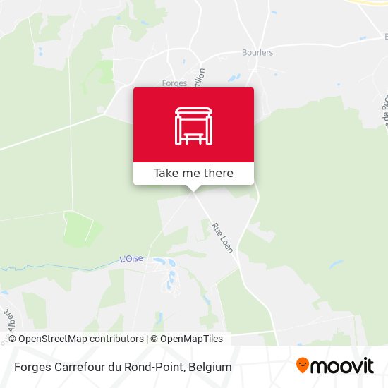 Forges Carrefour du Rond-Point map