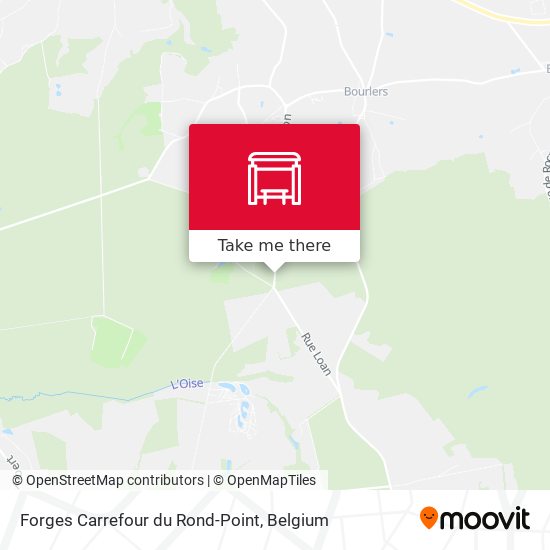Forges Carrefour du Rond-Point map