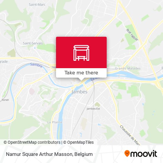 Namur Square Arthur Masson map