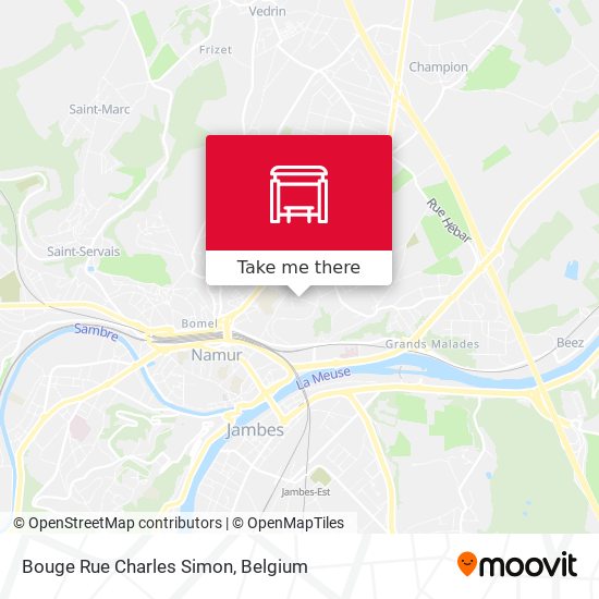 Bouge Rue Charles Simon map