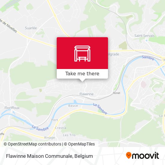 Flawinne Maison Communale map