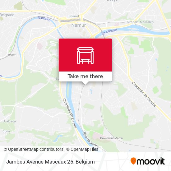Jambes Avenue Mascaux 25 map