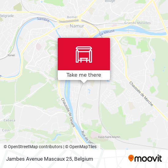Jambes Avenue Mascaux 25 map