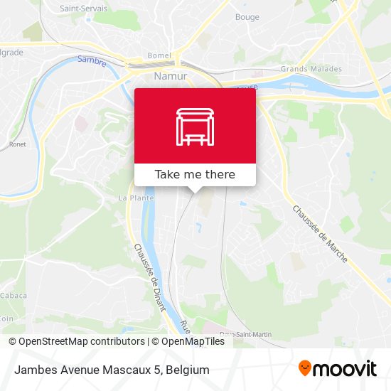 Jambes Avenue Mascaux 5 map