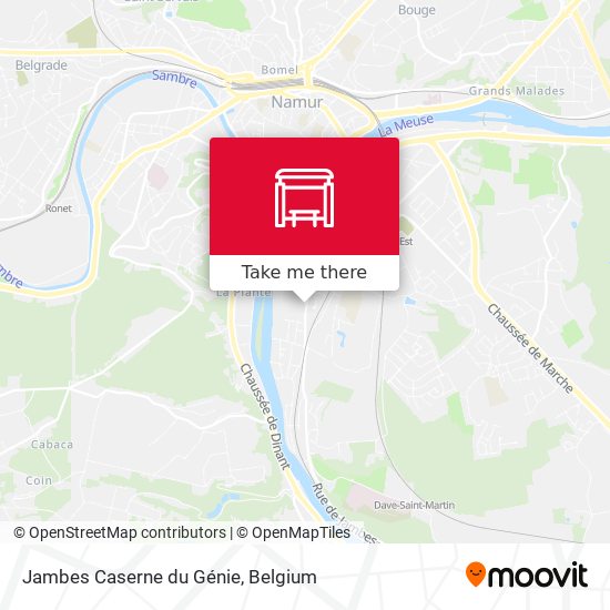 Jambes Caserne du Génie plan