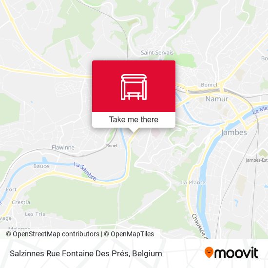 Salzinnes Rue Fontaine Des Prés map