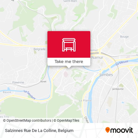 Salzinnes Rue De La Colline map