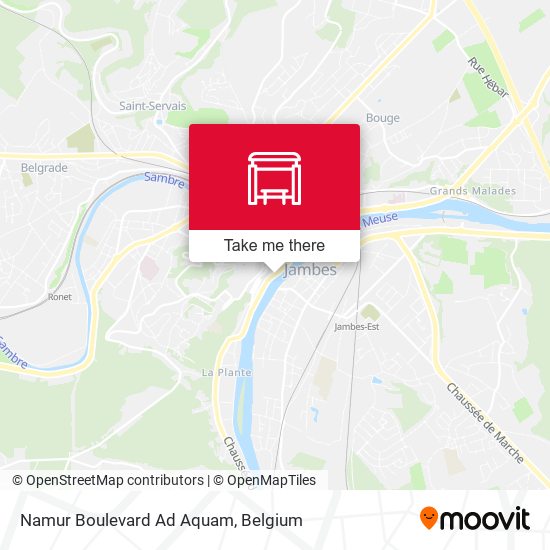 Namur Boulevard Ad Aquam plan