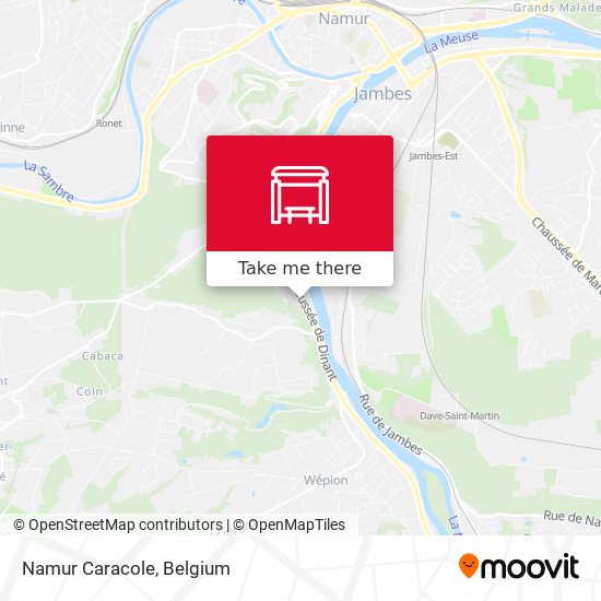 Namur Caracole map
